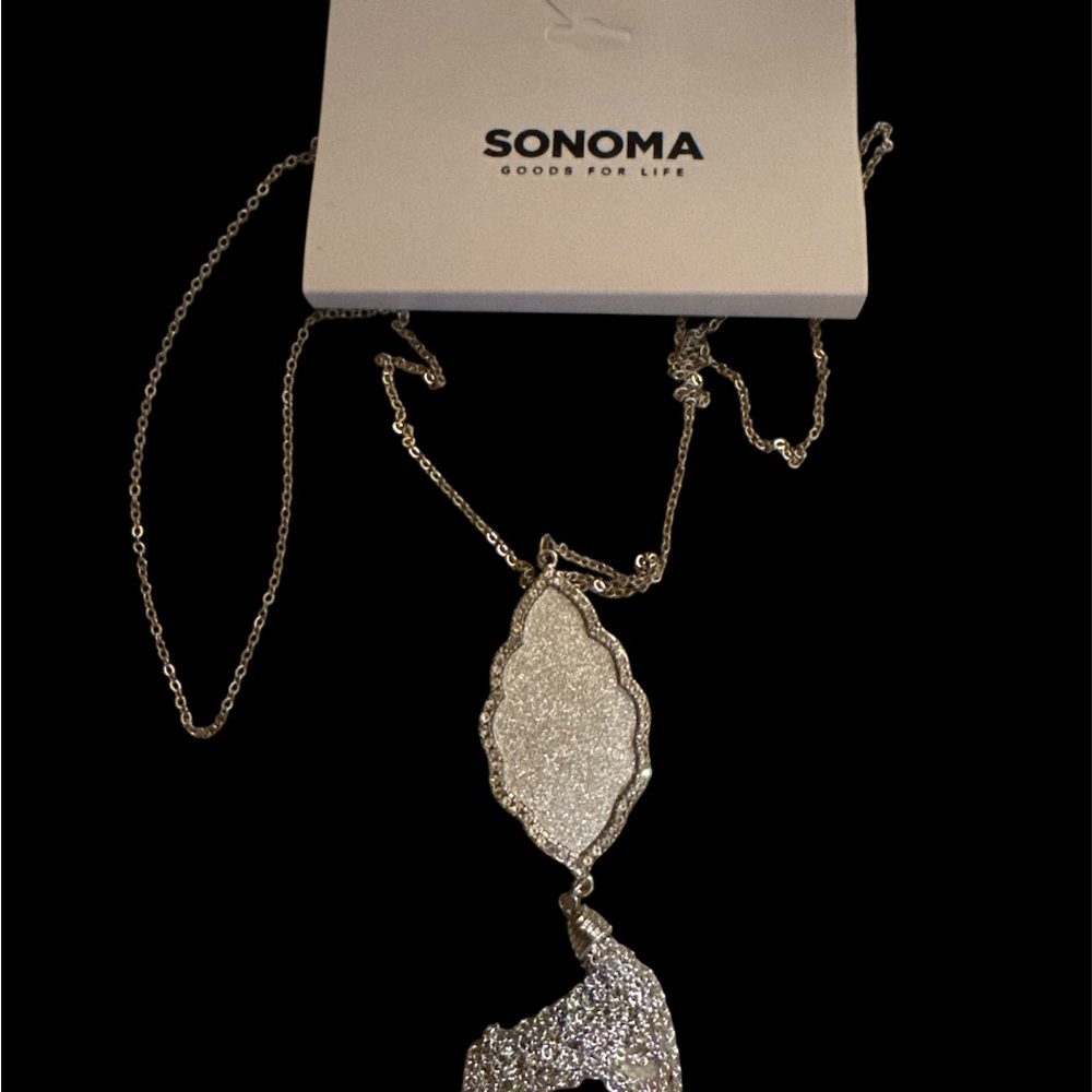 Sonoma Glittering Silver Statement Necklace